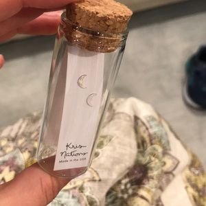 Moon stud earrings, Kris Nations